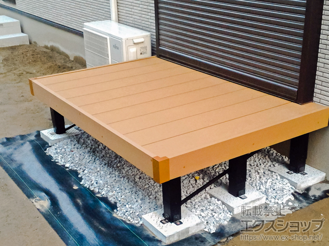 千葉県市原市ののウッドデッキ マージウッドデッキ 施工例