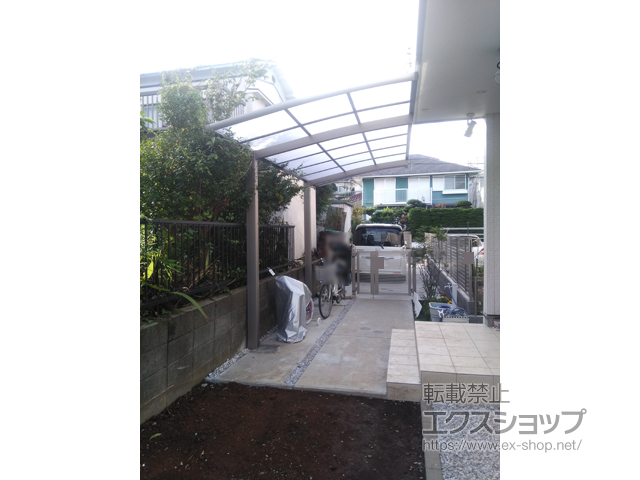 神奈川県横浜市ののサイクルポート・駐輪場 ネスカRミニ (ラウンドスタイル) 積雪〜20cm対応 施工例