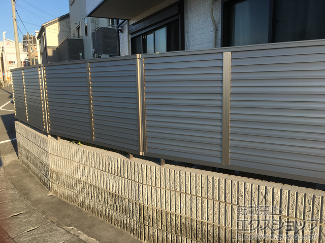 兵庫県神戸市ののフェンス・柵 プレスタフェンス8型 フリーポールタイプ 施工例