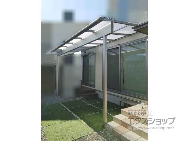 長野県諏訪市ののテラス屋根 ヴェクターテラス F型 テラスタイプ 単体 積雪〜20cm対応 施工例