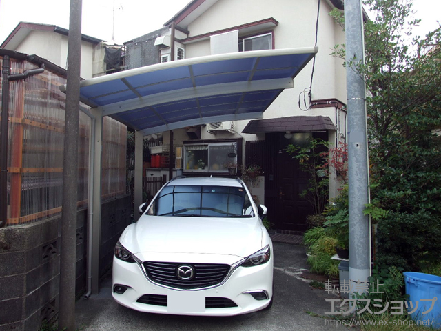 東京都八王子市ののカーポート プレシオスポート 積雪〜20cm対応 施工例