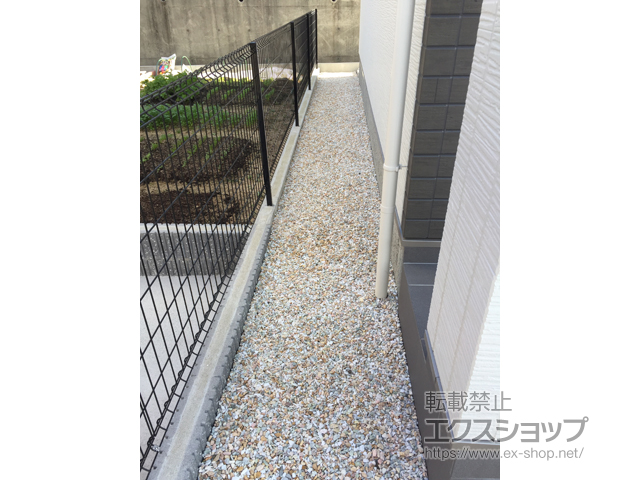 広島県広島市ののフェンス・柵 ハイグリッドフェンスUF8型 フリーポールタイプ 施工例