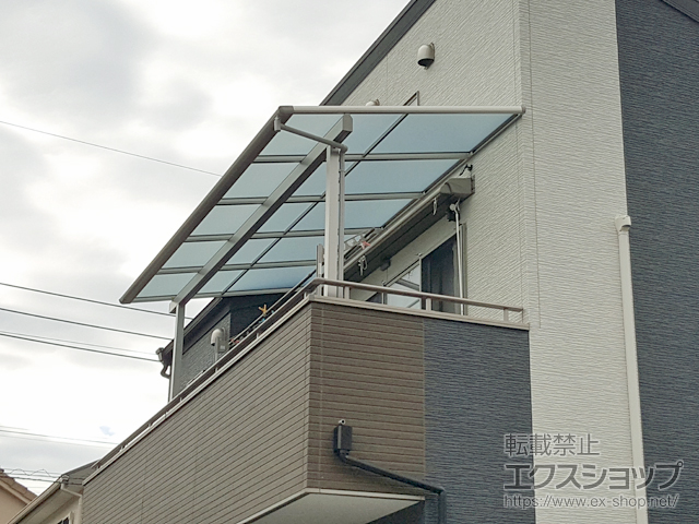 埼玉県新座市ののバルコニー・ベランダ屋根 ヴェクターテラス F型 屋根タイプ 単体 積雪〜20cm対応 施工例
