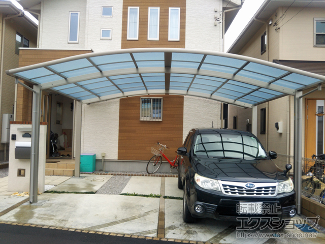 埼玉県鴻巣市ののカーポート レイナツインポートグラン　積雪〜20cm対応 施工例