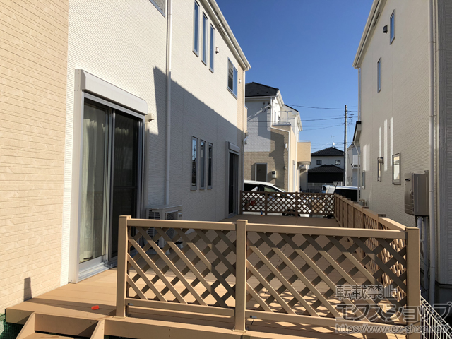 千葉県柏市ののウッドデッキ リウッドデッキ 200 施工例