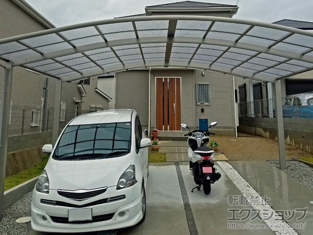 奈良県生駒郡斑鳩町ののカーポート レイナツインポートグラン　積雪〜20cm対応 施工例