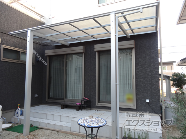 愛知県長久手市ののテラス屋根 フーゴF 独立テラスタイプ 単体 積雪〜20cm対応 施工例