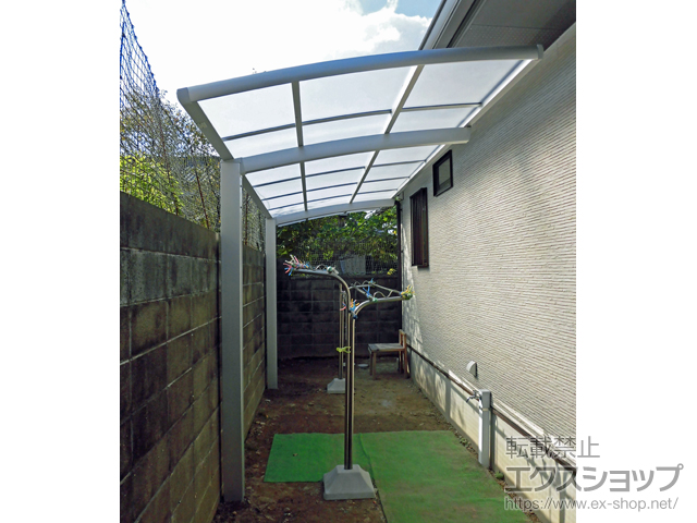 兵庫県姫路市ののサイクルポート・駐輪場 ネスカRミニ (ラウンドスタイル) 積雪〜20cm対応 施工例