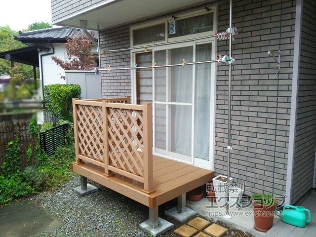 福島県いわき市ののウッドデッキ リウッドデッキ 200 施工例