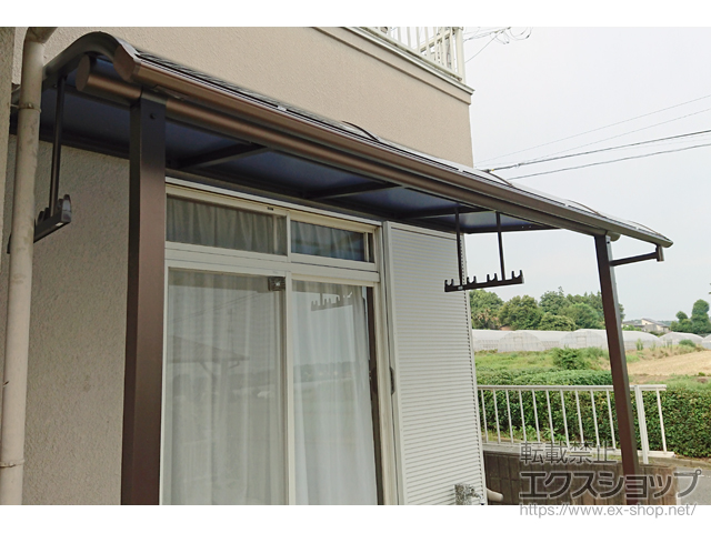 群馬県前橋市ののテラス屋根 プレシオステラス R型 テラスタイプ 単体 積雪〜20cm対応 施工例