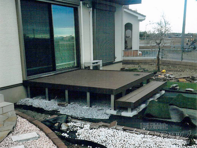 埼玉県熊谷市ののウッドデッキ リウッドデッキ 200 施工例