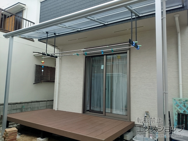 愛知県名古屋市ののテラス屋根 ヴェクターテラス F型 テラスタイプ 単体 積雪〜20cm対応 施工例