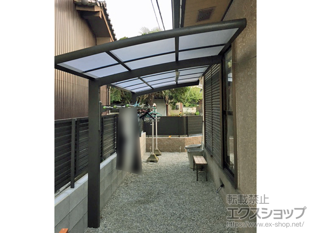 奈良県北葛城郡広陵町ののサイクルポート・駐輪場 ネスカRミニ (ラウンドスタイル) 積雪〜20cm対応 施工例