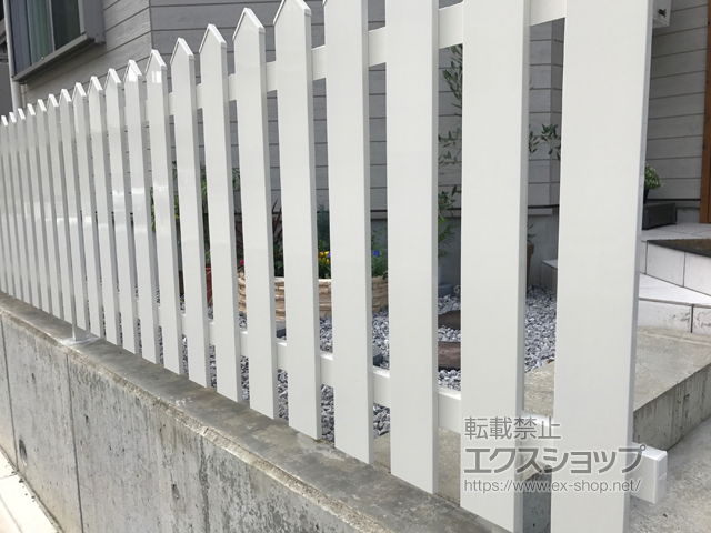 神奈川県海老名市ののフェンス・柵 アメリカンフェンス1型 フリーポールタイプ 施工例