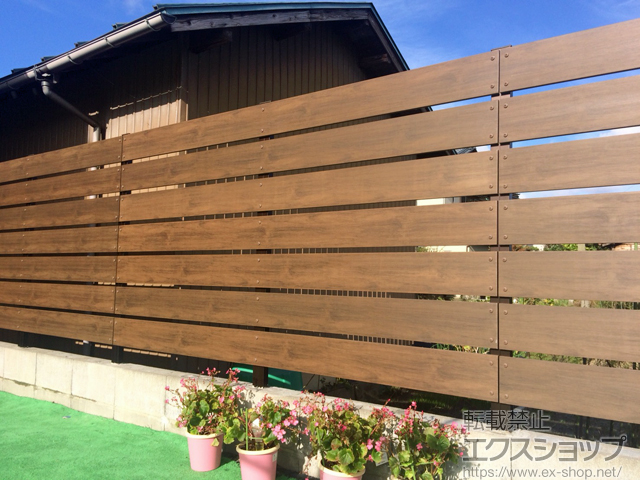 新潟県新潟市のの シャビーウッドフェンス 施工例