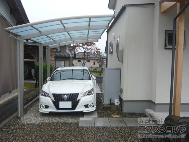 岐阜県山県市ののカーポート レイナポートグラン 延長　積雪〜20cm対応 施工例