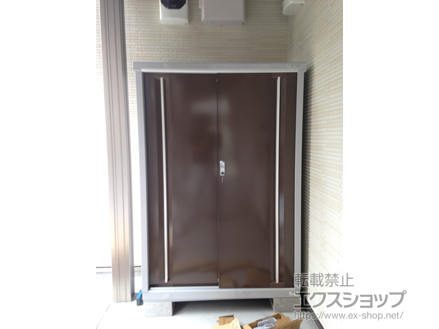 埼玉県所沢市のの物置・屋外倉庫 シンプリー 一般型 1100×615×1603 MJX-116DP-TB 施工例