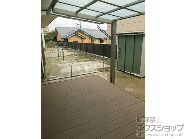 岐阜県多治見市のYKKAPのウッドデッキ リウッドデッキ 200 施工例