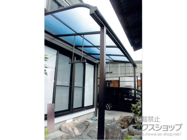 広島県東広島市ののテラス屋根 ヴェクターテラス R型 テラスタイプ 単体 積雪〜20cm対応 施工例