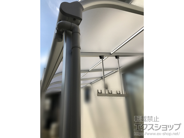 広島県広島市ののテラス屋根 ヴェクターテラス R型 テラスタイプ 連棟 積雪〜20cm対応 施工例