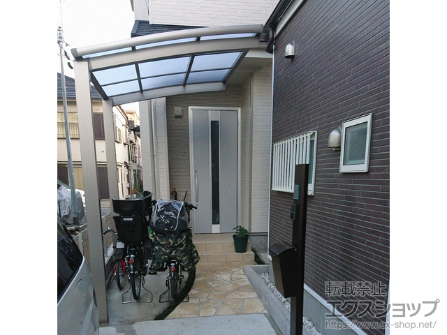 東京都足立区ののサイクルポート・駐輪場 ネスカRミニ (ラウンドスタイル) 積雪〜20cm対応 施工例