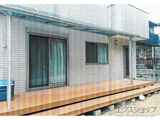 岡山県浅口郡里庄町ののウッドデッキ リウッドデッキ 200 施工例