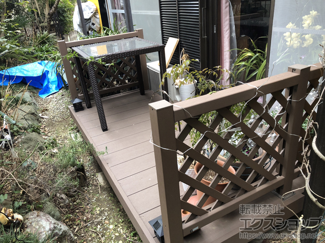 千葉県市川市ののウッドデッキ リウッドデッキ 200 施工例