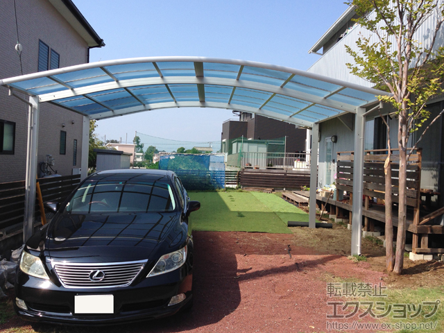 静岡県富士市ののカーポート レイナツインポートグラン　積雪〜20cm対応 施工例
