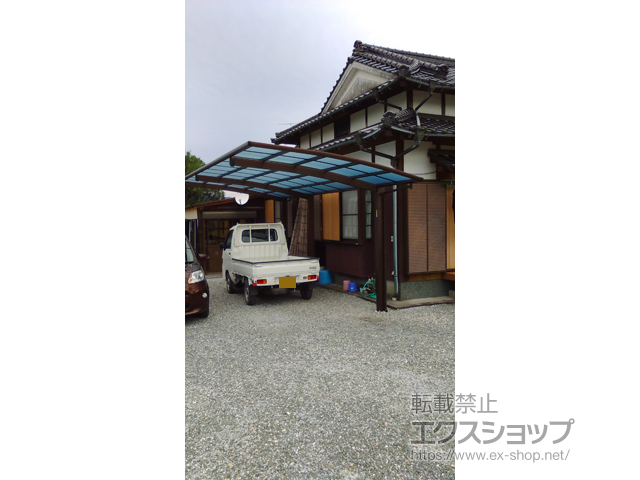 福岡県うきは市ののカーポート レイナポートグラン 延長　積雪〜20cm対応 施工例