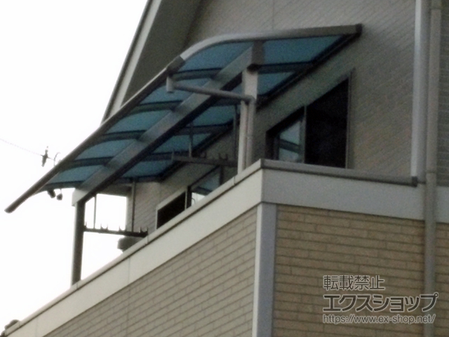 静岡県藤枝市ののバルコニー・ベランダ屋根 ヴェクターテラス R型 屋根タイプ 単体 積雪〜20cm対応 施工例