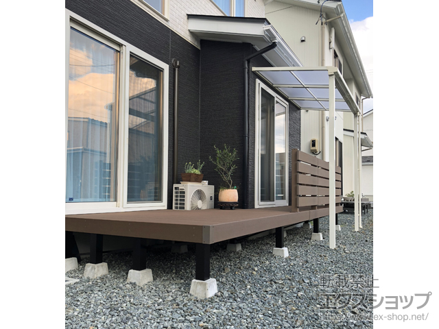 岩手県滝沢市ののウッドデッキ リウッドデッキ 200 施工例