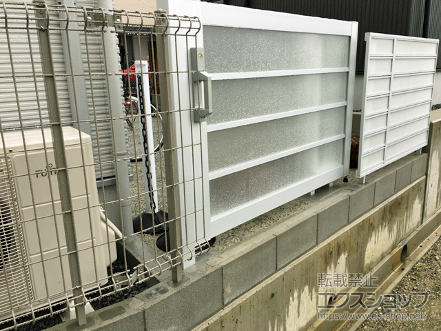 大阪府箕面市のの門扉 アーキスライドF型 片引き 施工例