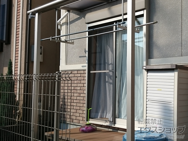 京都府乙訓郡大山崎町ののテラス屋根 プレシオステラス R型 テラスタイプ 単体 積雪〜20cm対応 施工例