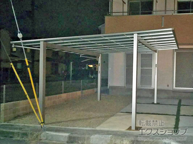 滋賀県近江八幡市ののカーポート エフルージュ ツイン 積雪〜20cm対応 施工例