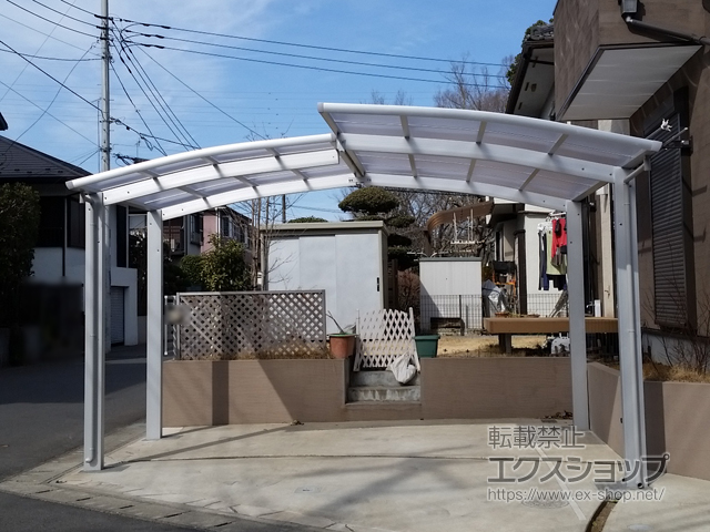 千葉県千葉市ののカーポート レイナポートグラン M合掌　積雪〜20cm対応 施工例