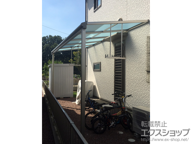 群馬県太田市ののテラス屋根 ヴェクターテラス F型 テラスタイプ 単体 積雪〜20cm対応 施工例