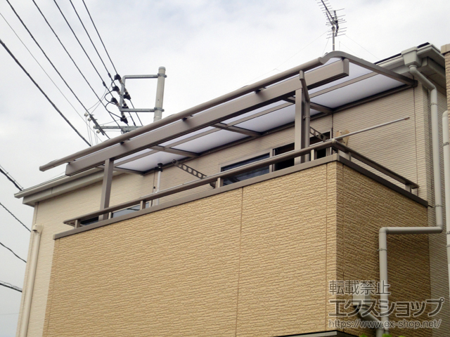 埼玉県さいたま市ののバルコニー・ベランダ屋根 スピーネ R型 1500 屋根タイプ 単体 積雪〜50cm対応 施工例