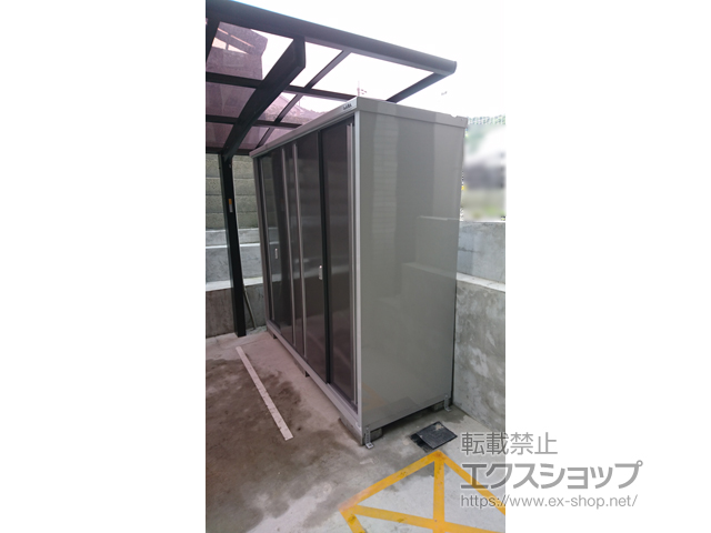 滋賀県大津市のの物置・屋外倉庫 シンプリー 一般型 2160×755×1903 MJX-217E-P-PG 施工例