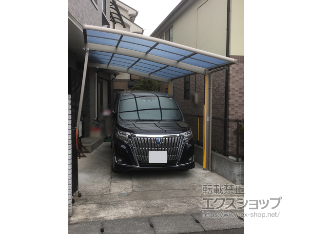 東京都八王子市ののカーポート ネスカR (ラウンドスタイル) 積雪〜20cm対応 施工例