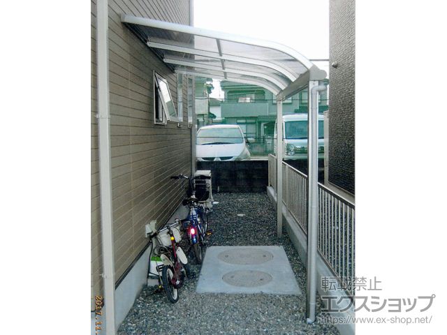 大分県大分市ののテラス屋根 プレシオステラス R型 テラスタイプ 単体 積雪〜20cm対応 施工例