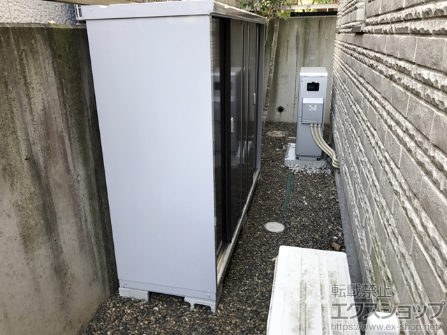 千葉県千葉市のの物置・屋外倉庫 シンプリー 一般型(MJX-216D-P-TB) 施工例