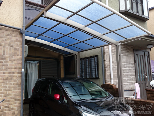 京都府京都市ののカーポート ネスカR (ラウンドスタイル) 積雪〜20cm対応 施工例