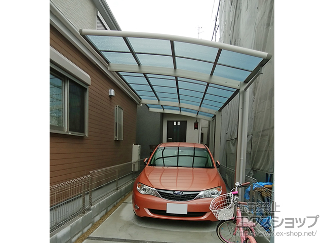 大阪府大阪市ののカーポート レイナポートグラン 延長　積雪〜20cm対応 施工例