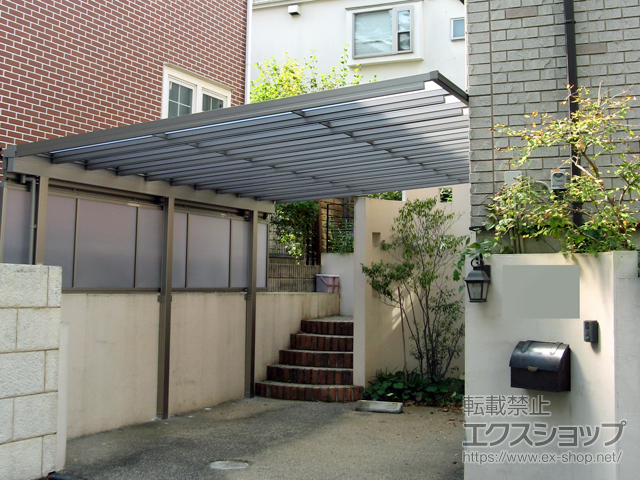 東京都世田谷区ののテラス屋根 スピーネ F型 テラスタイプ 単体 積雪〜20cm対応 施工例