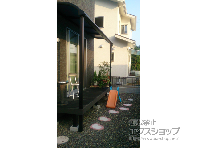 愛媛県四国中央市ののウッドデッキ リウッドデッキ 200 施工例