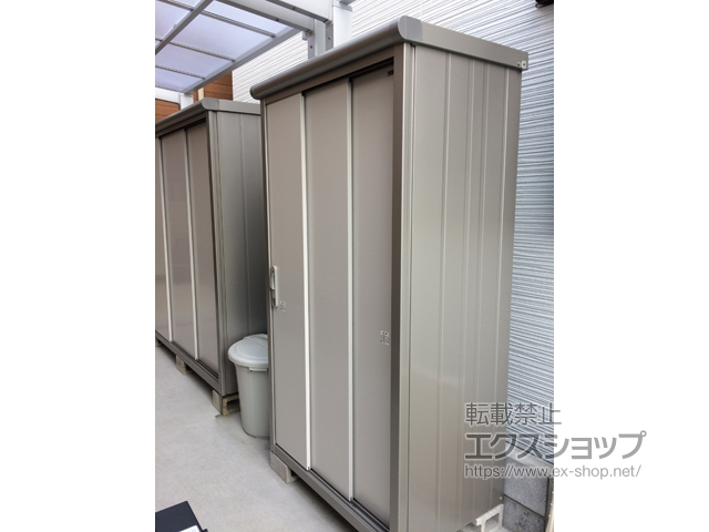 東京都足立区のの物置・屋外倉庫 エスモ 一般型 1050×650×1959 ESE-1006A-PW 施工例