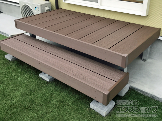 兵庫県宝塚市ののウッドデッキ ひとと木2 木目床板仕様 施工例