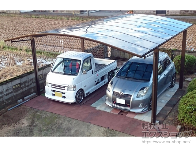 愛媛県今治市ののカーポート レイナツインポートグラン　積雪〜20cm対応 施工例