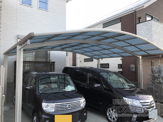兵庫県宝塚市ののカーポート レイナツインポートグラン　積雪〜20cm対応 施工例