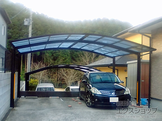 佐賀県西松浦郡有田町ののカーポート プレシオスポート ワイド 積雪〜20cm対応 施工例
